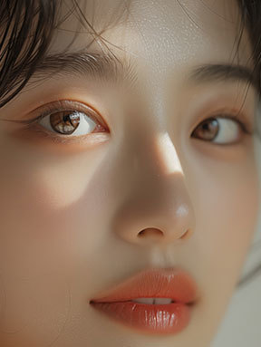 차별화된 눈꼬리 각도 조절