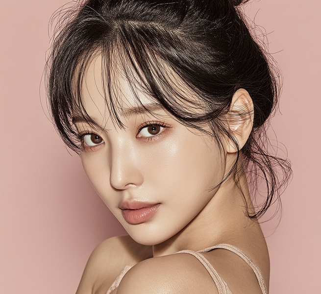 나나성형외과 사각턱 재수술 Q&A 이미지, 윤곽 재수술을 고민하는 여성 얼굴 이미지