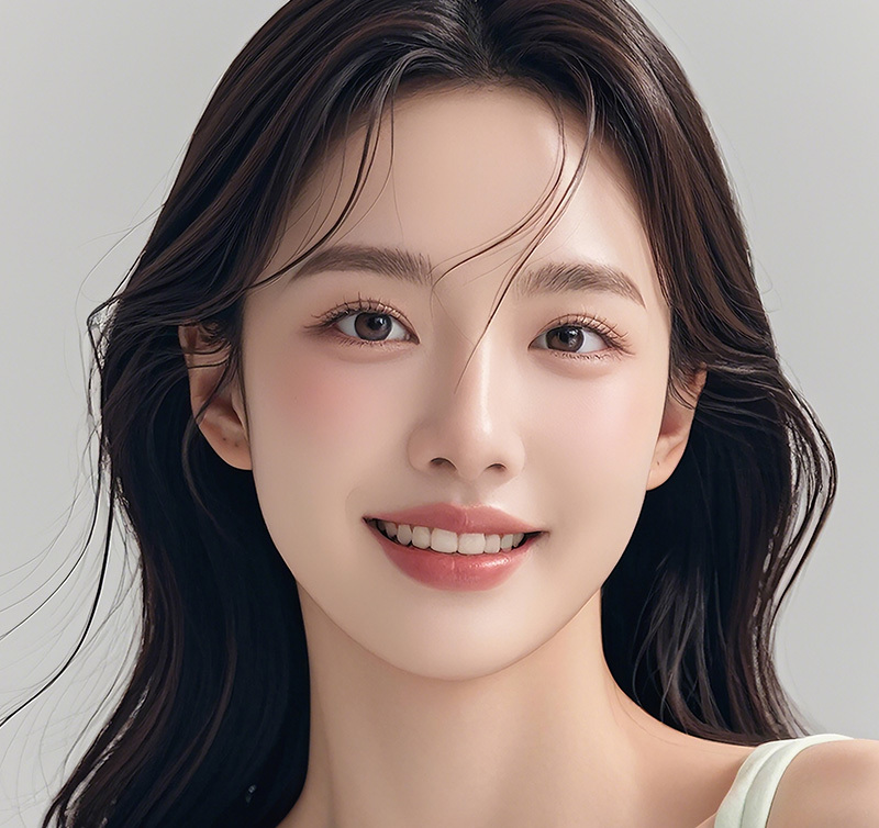 나나성형외과 맞춤형 코성형 3원칙 안내의 여성 모델, 얼굴의 이상적인 비율