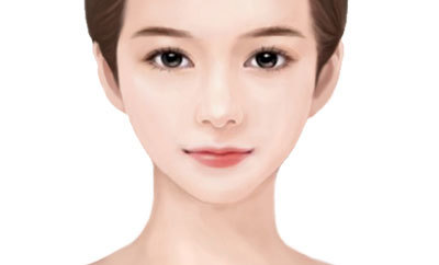 라인이 살아있는 턱